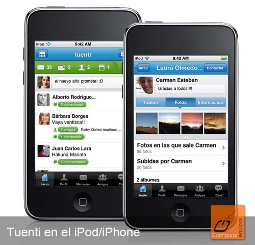 aplicacion tuenti ipod iphone